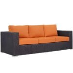 IIOF Patio Outdoor Sofa 3 Seater, Patio Outdoor Sofa Set for Garden, Terrace | Rattan & Wicker Sofa Set | Single Outdoor Sofa 3 Seater | Patio Furniture.
