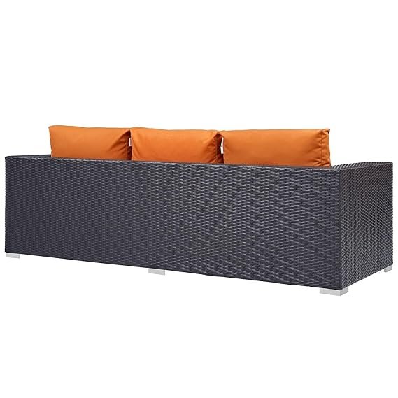 IIOF Patio Outdoor Sofa 3 Seater, Patio Outdoor Sofa Set for Garden, Terrace | Rattan & Wicker Sofa Set | Single Outdoor Sofa 3 Seater | Patio Furniture. - Image 4