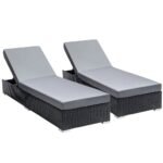 IIOF Chaise Lounge Chair (Black/Grey)