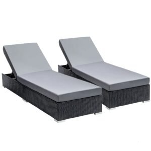 IIOF Chaise Lounge Chair (Black/Grey)