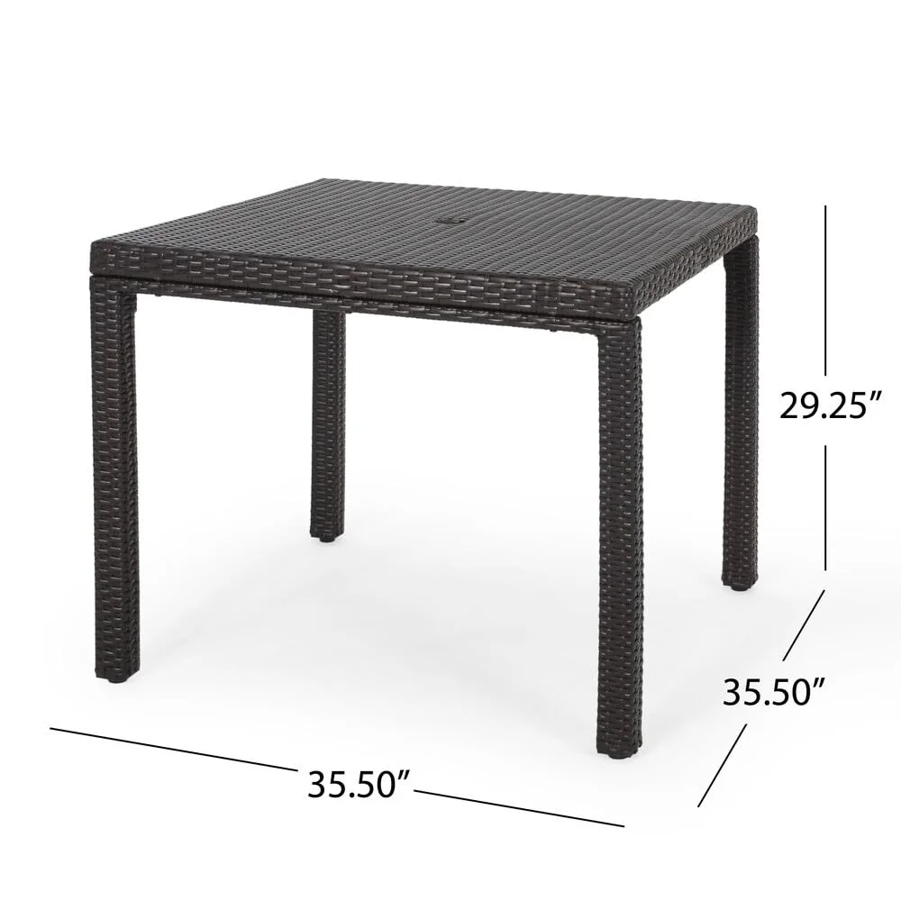 Patio rattan wicker rectangular table. - Image 2